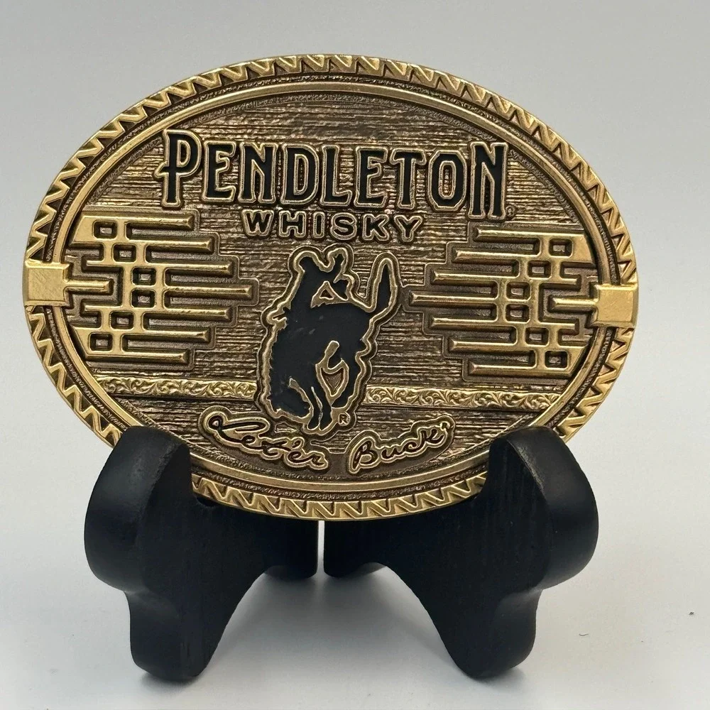 Montana Silversmiths Pendleton Whisky Let'er‎ Buck Belt Buckle Limited Ed 2026